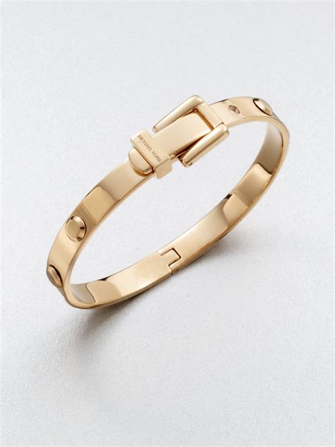 michael kors studded buckle bracelet|More.